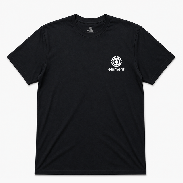 Element Skate Co Mens Pocket And Back Logo T Shirt Black