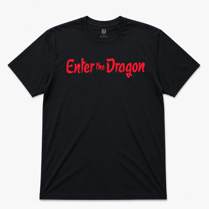 Enter The Dragon  Graphic  T shirt Black
