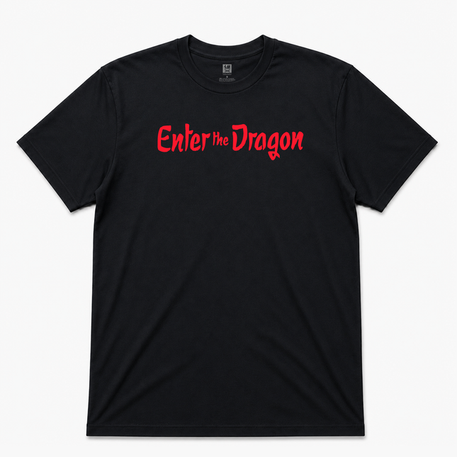 Enter The Dragon  Graphic  T shirt Black