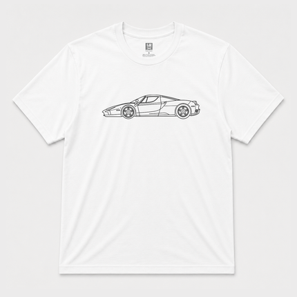Enzo Graphic White Mens T Shirt