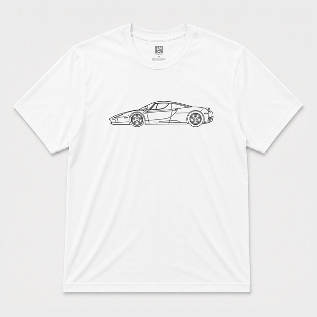 Enzo Graphic White Mens T Shirt