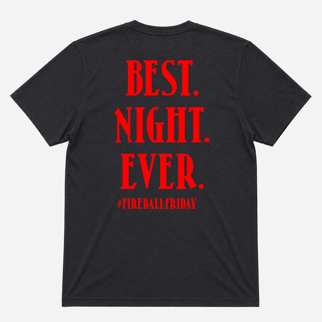FireBall Whisky Best Night Ever  Graphic T shirt