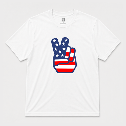 Flag Peace Yo Graphic T Shirt