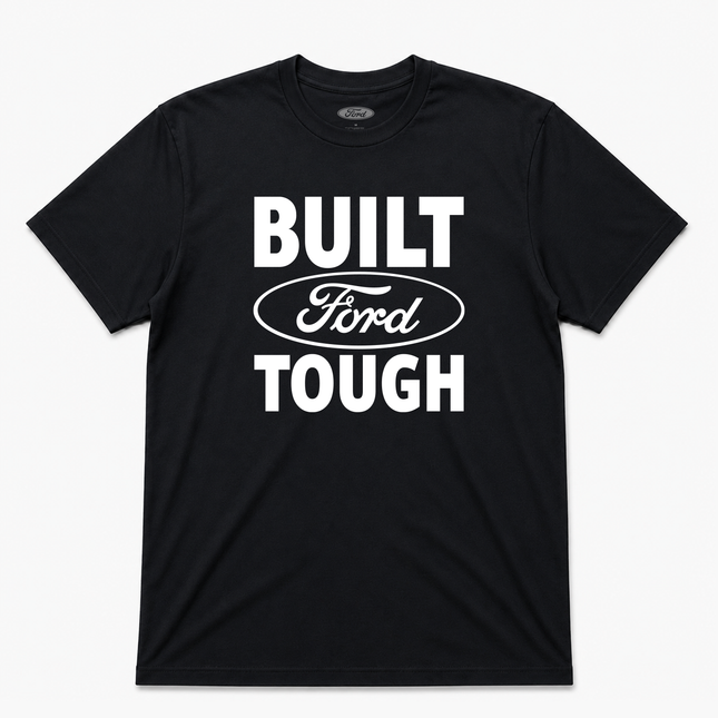 Ford Built Tough Logo Graphic T Shirt Black
