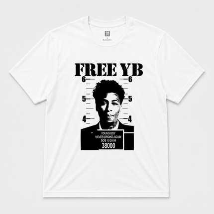 Free Yb Young Boy Graphic White T Shirt