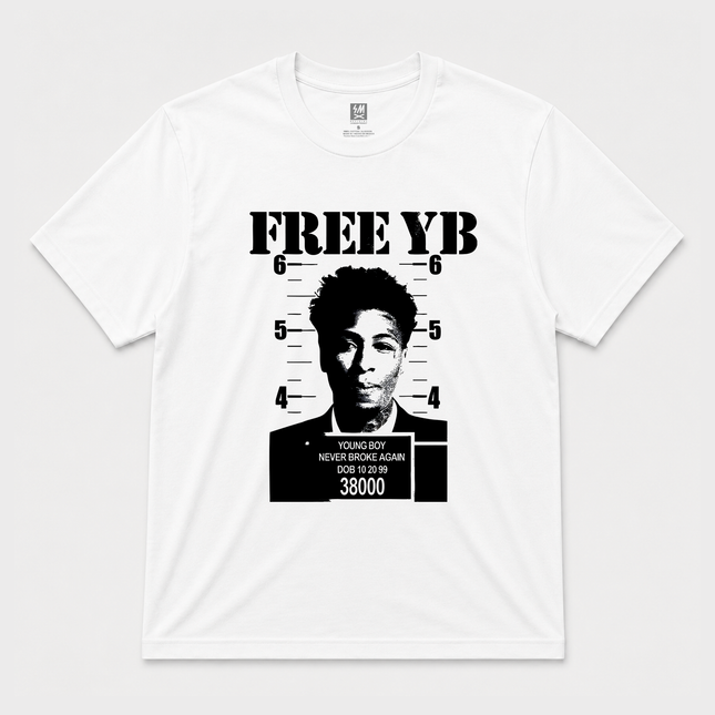 Free Yb Young Boy Graphic White T Shirt