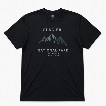 Glacier National Park Montana Established T Shirt