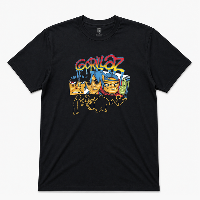Gorillaz Black  Graphic T shirt