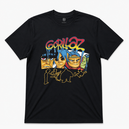 Gorillaz Black  Graphic T shirt