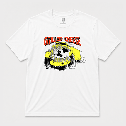 Grilled Chesse Graphic White T Shirt