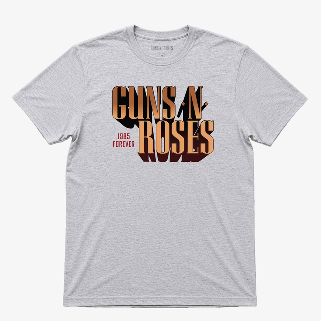 Guns N Roses 1985 Forever Gray T Shirt