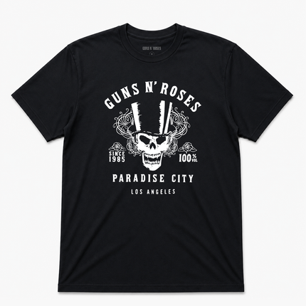 Guns N Roses Mens Paradise City Los Angeles T Shirt