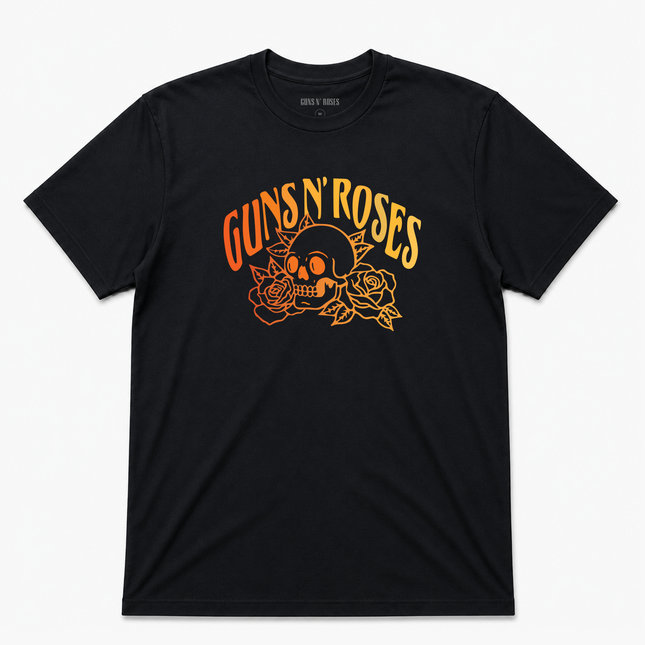 Guns N Roses Mens Skull T Shirt