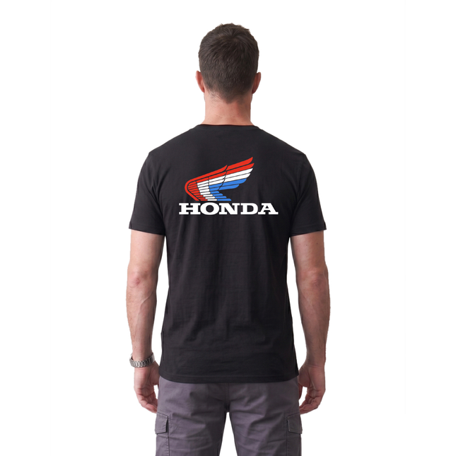 Honda Sport Racing Flag Wings T shirt