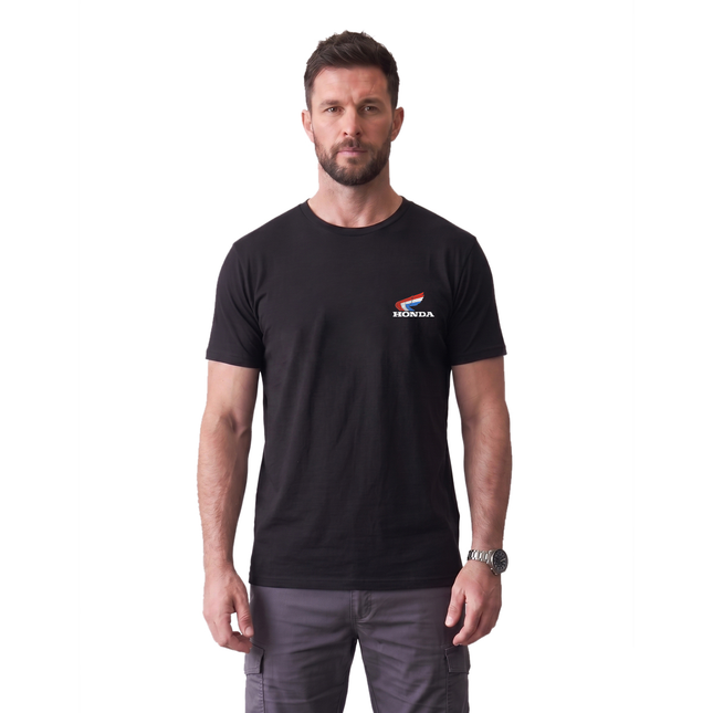 Honda Sport Racing Flag Wings T shirt