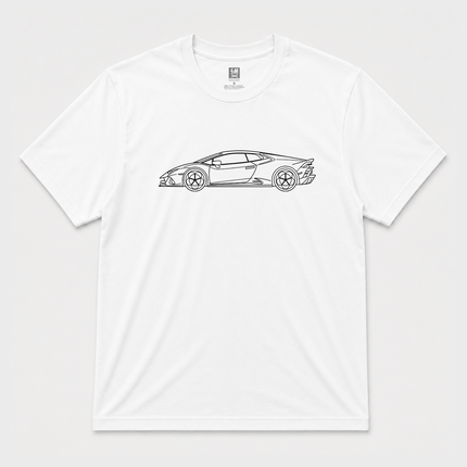 Huracan Racing Graphic White Mens T Shirt