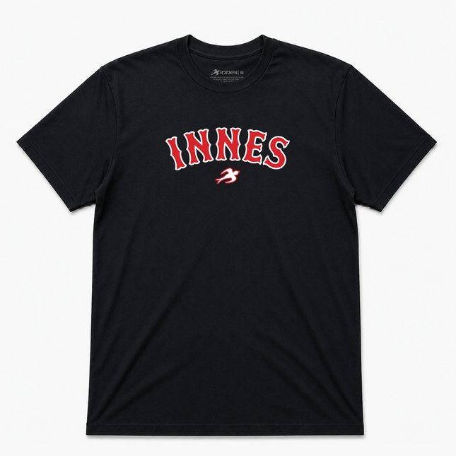 Innes Skateboard Text Logo Graphic T shirt