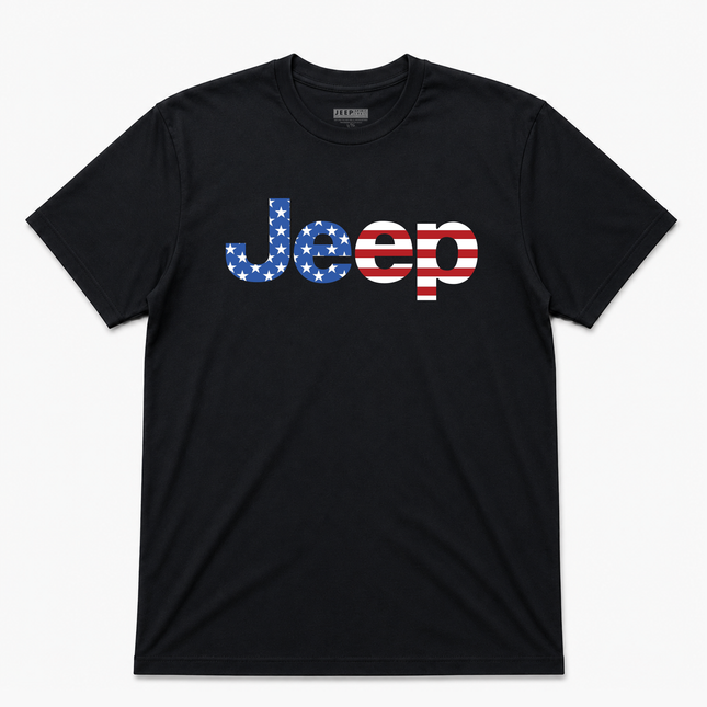 Jeep Flag Logo Graphic T Shirt