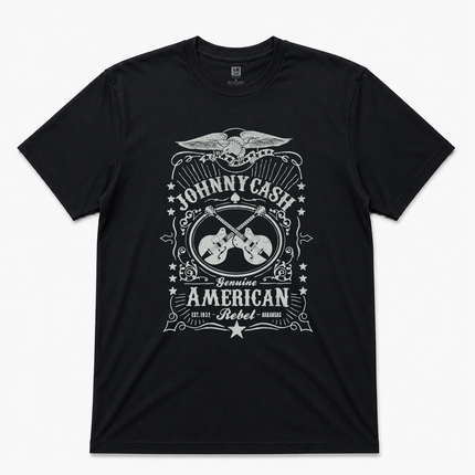 Johnny Cash Genuine American Rebel Graphic T Shirt