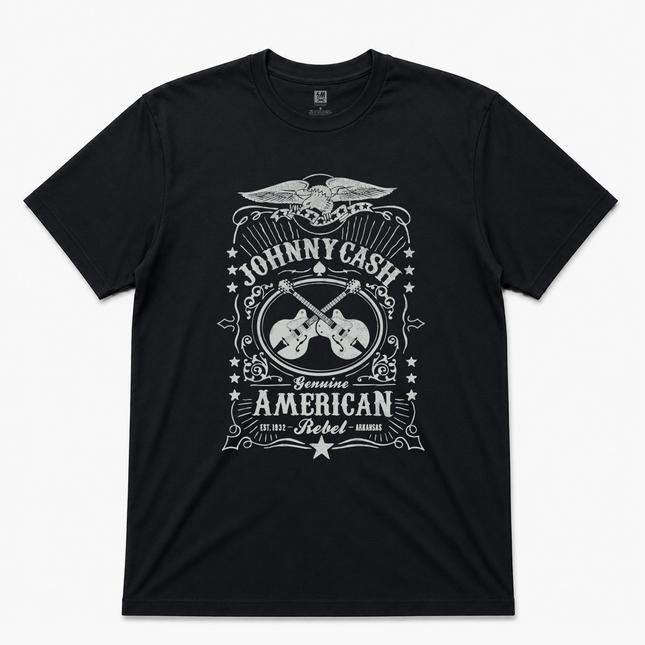 Johnny Cash Genuine American Rebel Graphic T Shirt