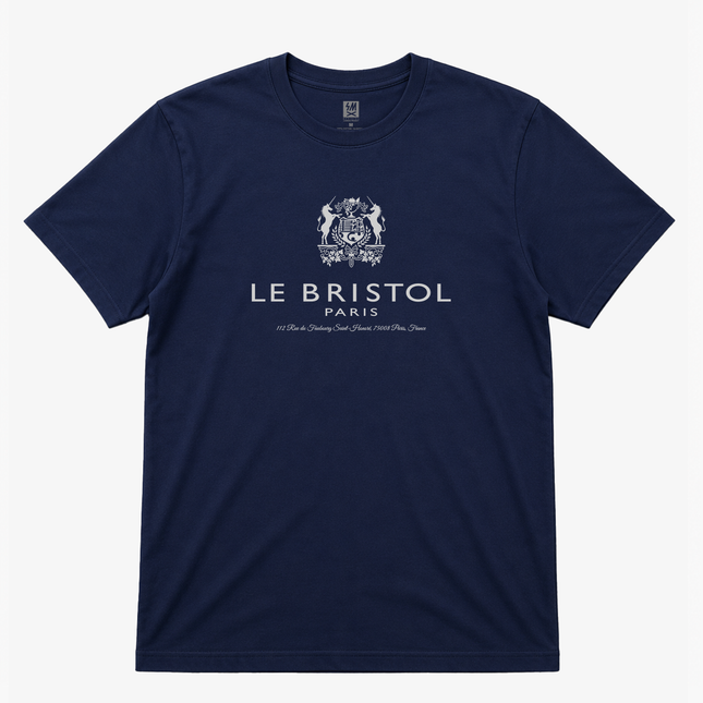 Le Bristol Paris Navy Tee