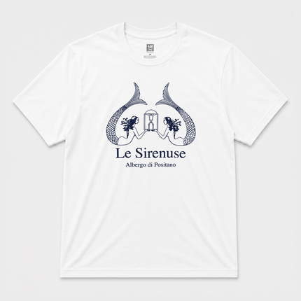 Le Sirenuse White Graphic Tee
