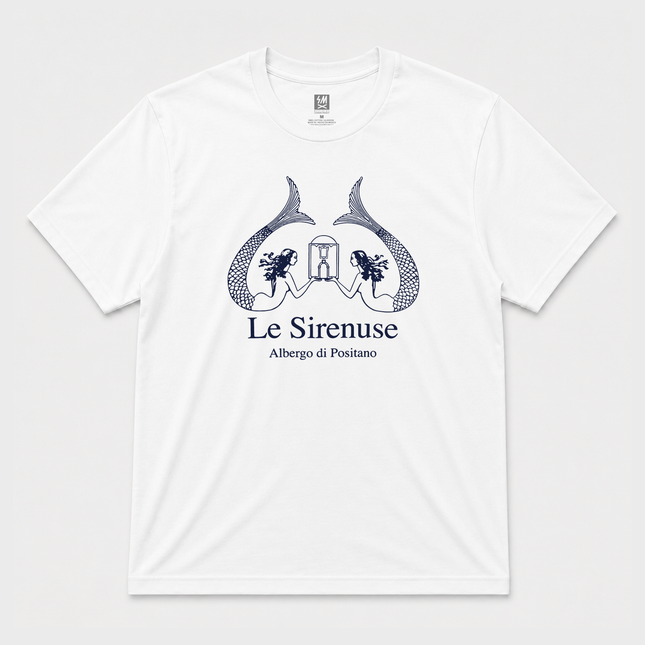 Le Sirenuse White Graphic Tee