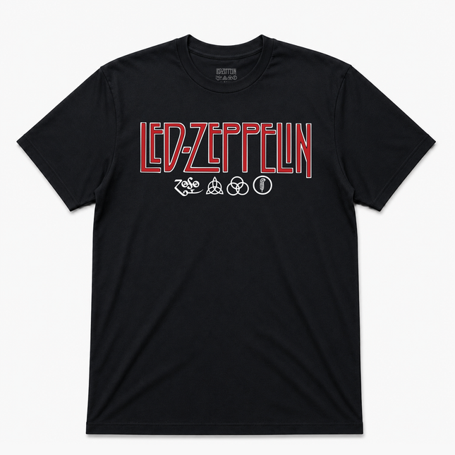 Led Zeppelin Zoso Band Logo T shirt LED