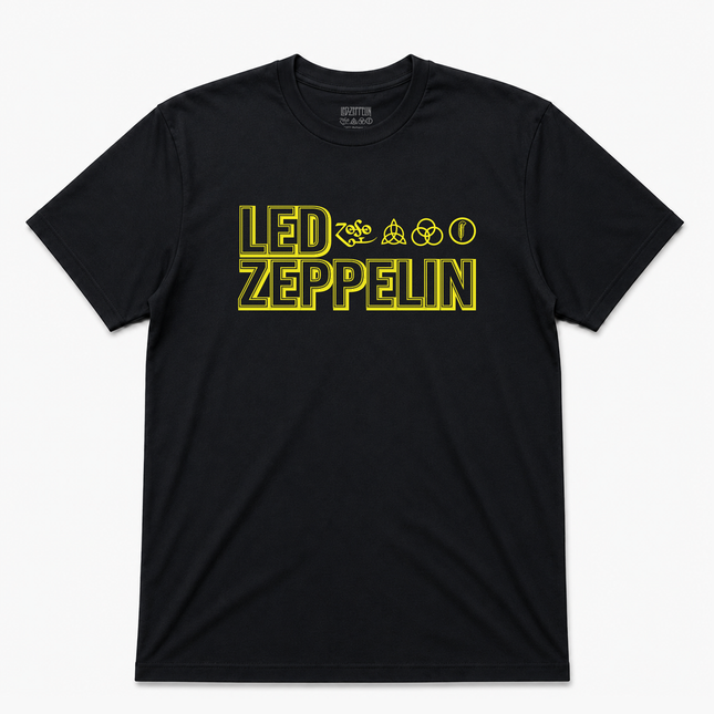 Led Zeppelin Zoso Logo T shirt