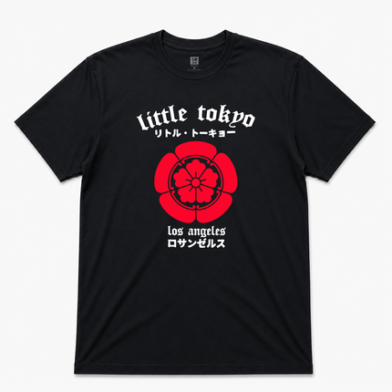 Little Tokyo Los Angeles Graphic T Shirt Black