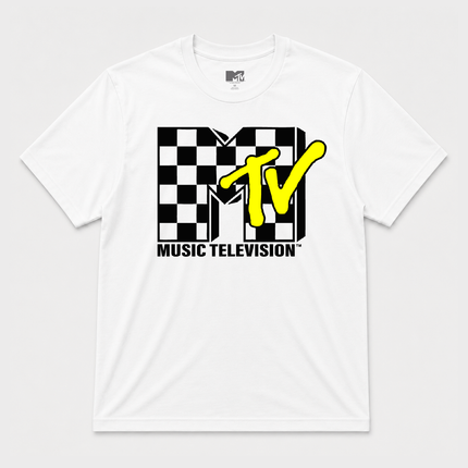 MTV Checkered Graphic T shirt