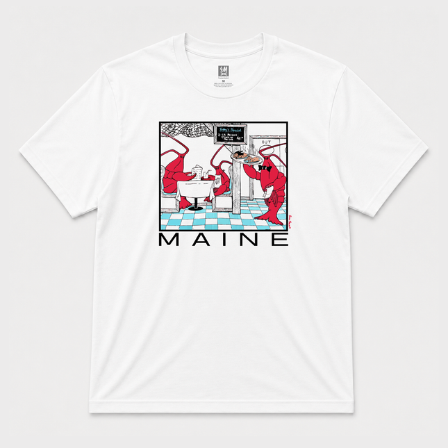 Maine Graphic T shirt White