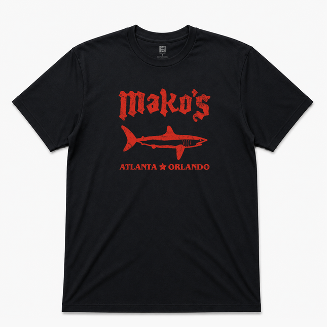 Mako's Atlanta - Orlando Black T Shirt