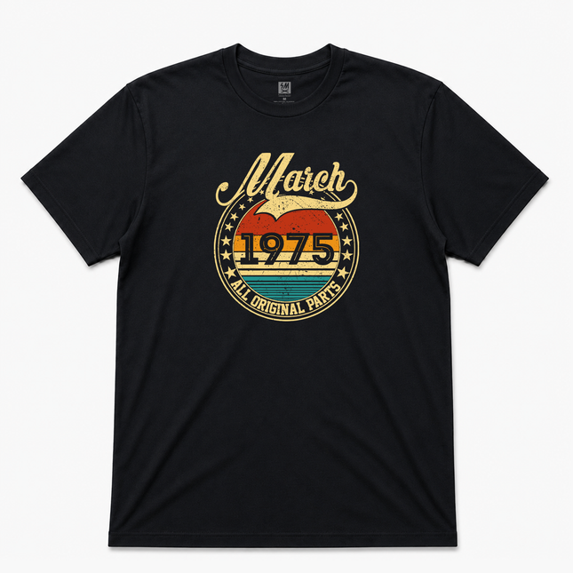 March 1975 All Original Parts Graphic T shirt
