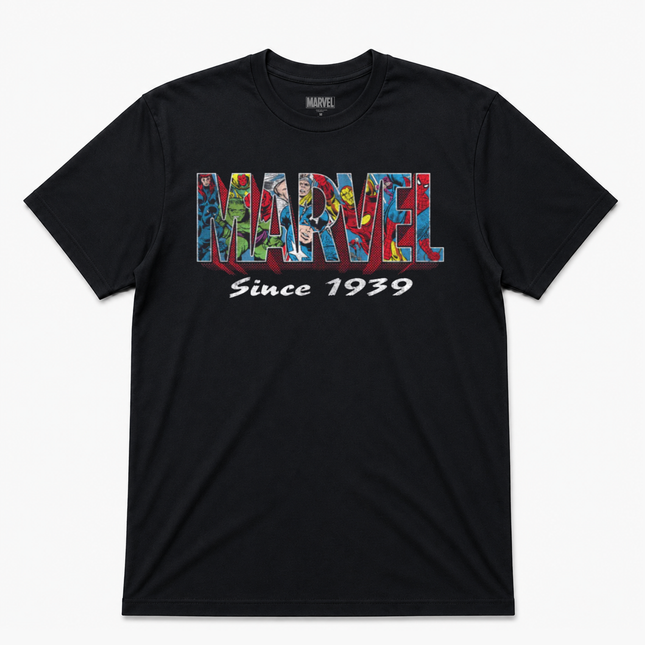 Marvel Full Of Comics Logo Graphic T Shirt