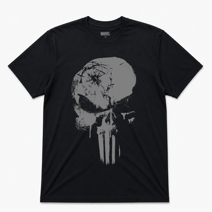 Marvel Punisher Bullet In The Head Skull T Shirt
