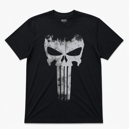 Marvel The Punisher Mens Large Logo Graphic T Shirt