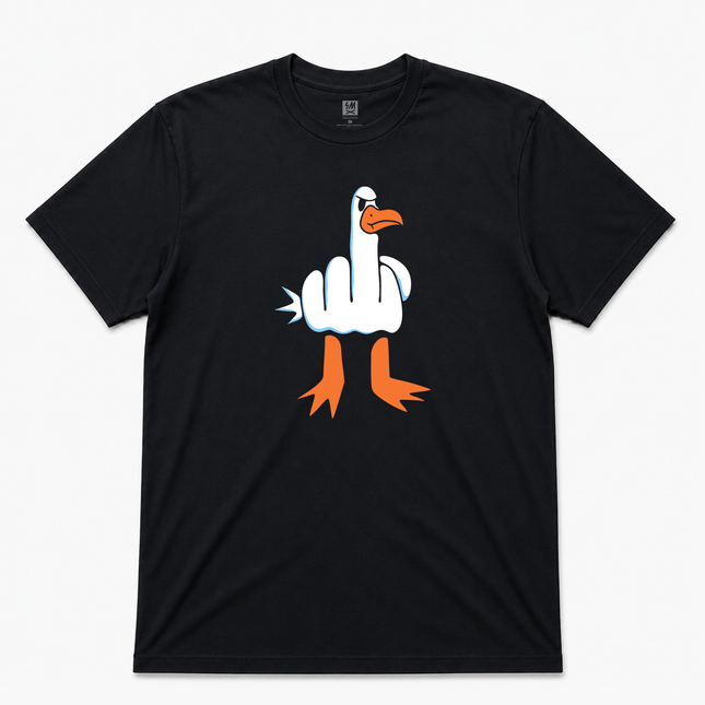 Middle Finger Duck Graphic T shirt