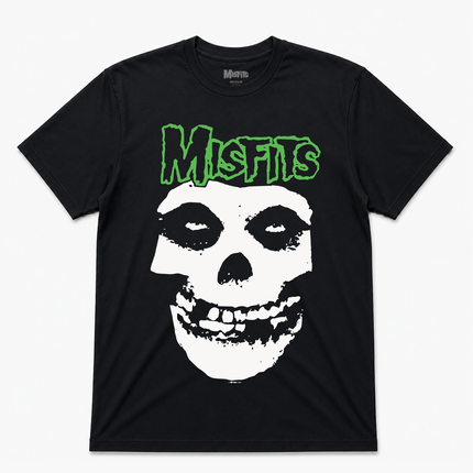 Misfits Green Fiend Skull T Shirt