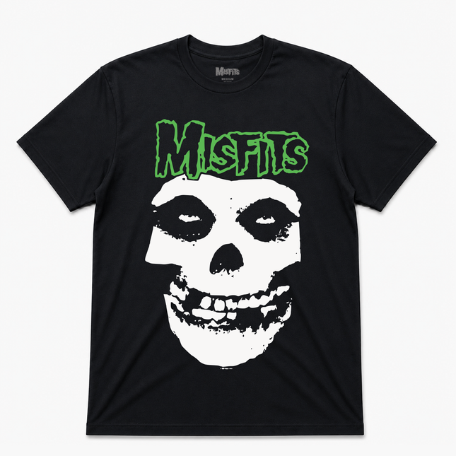 Misfits Green Fiend Skull T Shirt