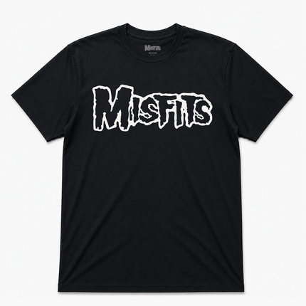 Misfits Logo White T Shirt