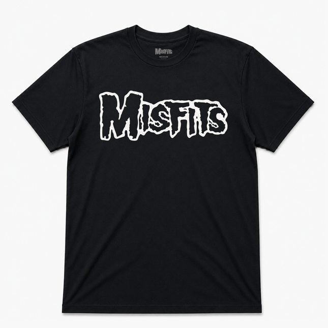 Misfits Logo White T Shirt