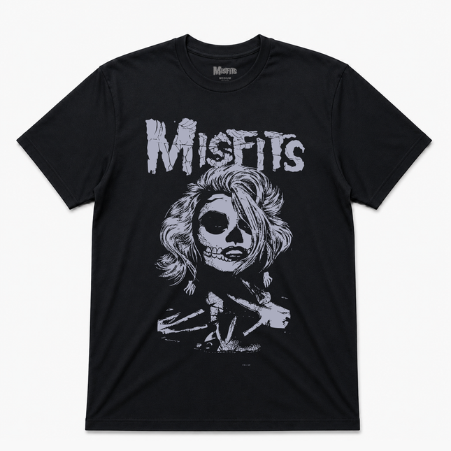 Misfits Skull Movie Star T Shirt Black