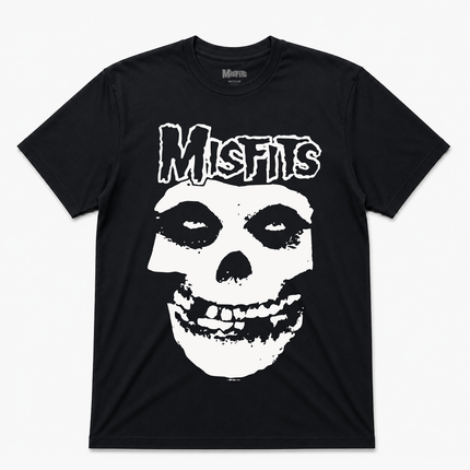 Misfits White Fiend Skull T Shirt