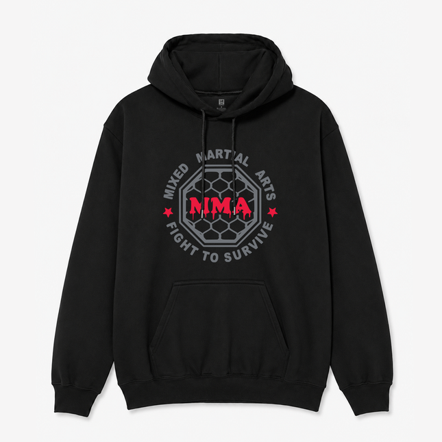 Mma Mixed Martial Arts Cage Bjj Premium Hoodie