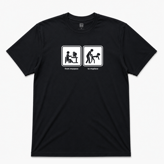 Myspace To Myplace  Graphic T shirt