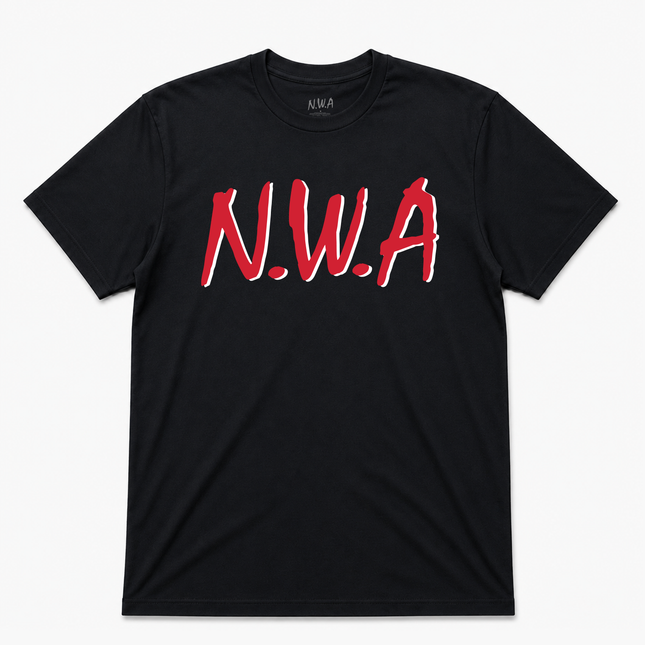 NWA Straight Outta Compton Graphic Black  T shirt
