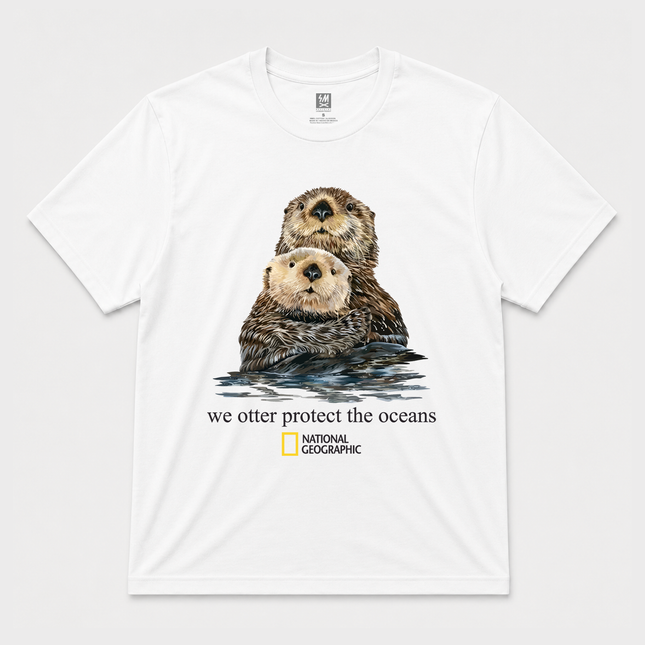 National Geographic We Otter Protect The Oceans Graphic T shirt