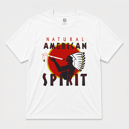 Natural American Spirit   Graphic T shirt White