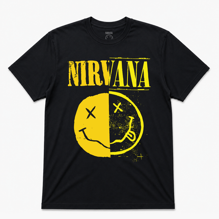 Nirvana Faux Smile Split T Shirt